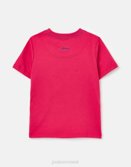 Apparel IE Joules Girls Kids Unisex Badminton Short Sleeve T-Shirt 2-12 Years DEEP RASPBERRY JVVL284