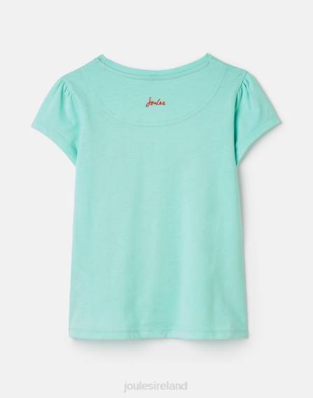 Apparel IE Joules Girls Pixie Screenprint T-Shirt 2-12 Years BLUE HOLIDAY JVVL261