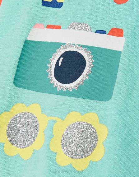 Apparel IE Joules Girls Pixie Screenprint T-Shirt 2-12 Years BLUE HOLIDAY JVVL261