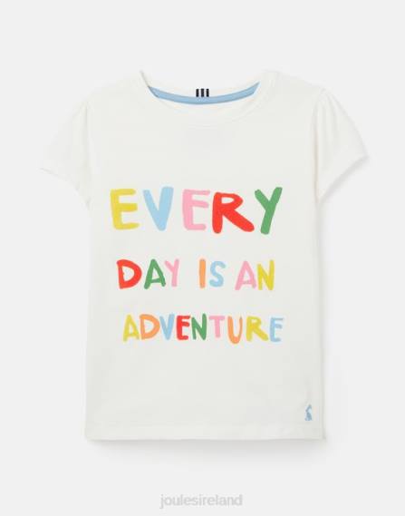 Apparel IE Joules Girls Pixie Short Sleeve Screenprint T-Shirt 2-12 Years DAY ADVENTURE JVVL269