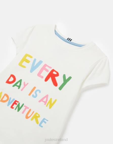Apparel IE Joules Girls Pixie Short Sleeve Screenprint T-Shirt 2-12 Years DAY ADVENTURE JVVL269