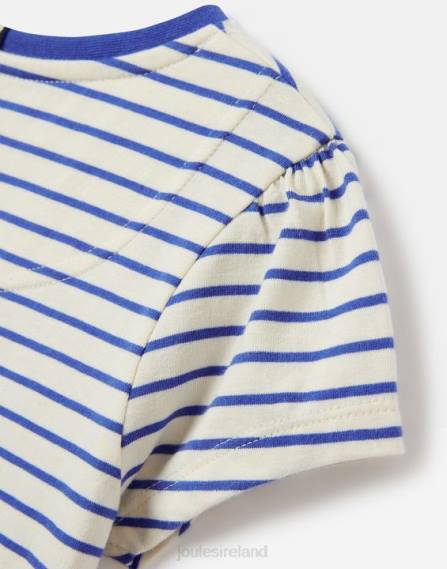 Apparel IE Joules Girls Pixie Short Sleeve Screenprint T-Shirt 2-12 Years RED HEART STRIPE JVVL265