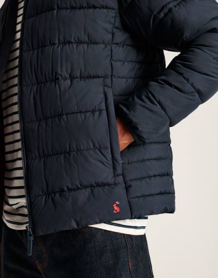 Apparel IE Joules Men Go To Water Resistant Padded Jacket MARINE NAVY JVVL179