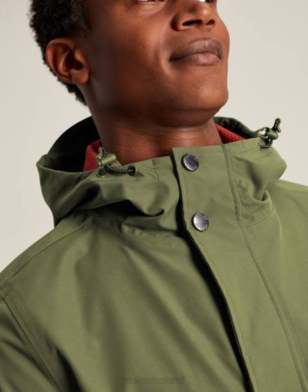Apparel IE Joules Men Wayland Mid Length Raincoat DARK GREEN JVVL167