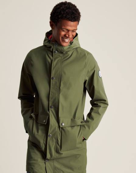 Apparel IE Joules Men Wayland Mid Length Raincoat DARK GREEN JVVL167
