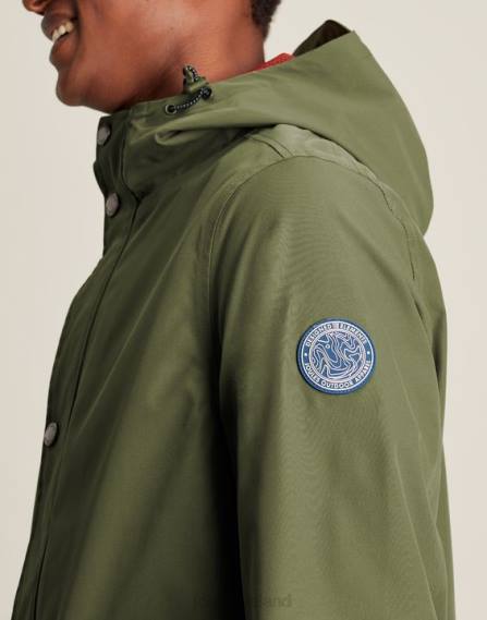 Apparel IE Joules Men Wayland Mid Length Raincoat DARK GREEN JVVL167