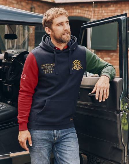 Apparel IE Joules Men Burghley Unisex Hooded Sweatshirt FRENCH NAVY JVVL168