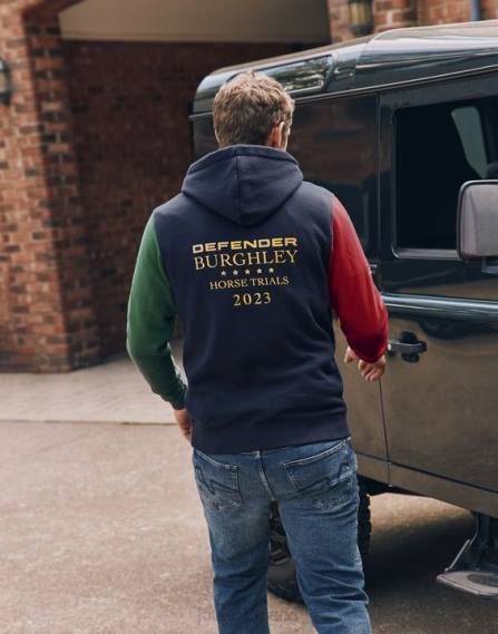 Apparel IE Joules Men Burghley Unisex Hooded Sweatshirt FRENCH NAVY JVVL168