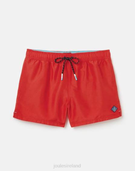 Apparel IE Joules Men Galley Plain Swim Trunks RED JVVL234