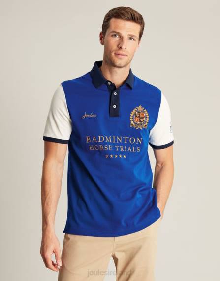 Apparel IE Joules Men Badminton Polo Shirt BLUE JVVL176