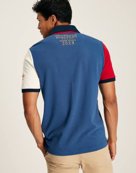 Apparel IE Joules Men Burghley Short Sleeved Polo Shirt FRENCH NAVY JVVL222