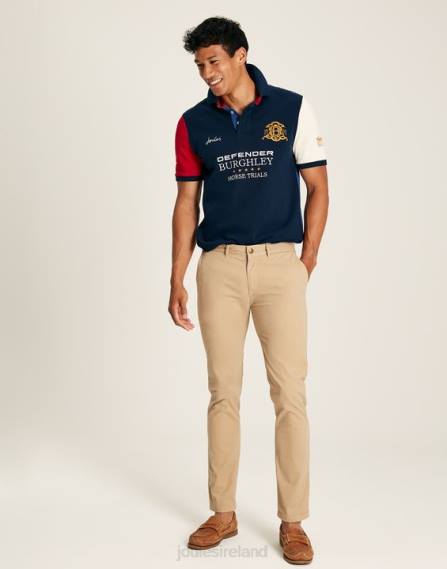 Apparel IE Joules Men Burghley Short Sleeved Polo Shirt FRENCH NAVY JVVL222