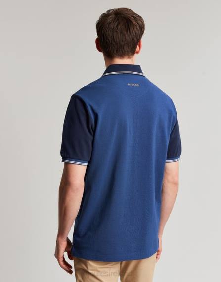 Apparel IE Joules Men Embellished Polo Shirt DEEP BLUE JVVL216