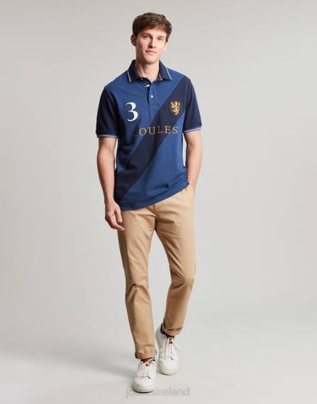 Apparel IE Joules Men Embellished Polo Shirt DEEP BLUE JVVL216