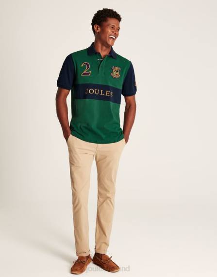 Apparel IE Joules Men Embellished Polo Shirt GREEN JVVL221