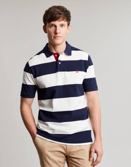 Apparel IE Joules Men Filbert Polo Shirt BLUE WHITE STRIPE JVVL165