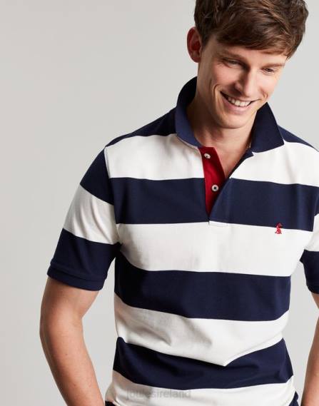 Apparel IE Joules Men Filbert Polo Shirt BLUE WHITE STRIPE JVVL165