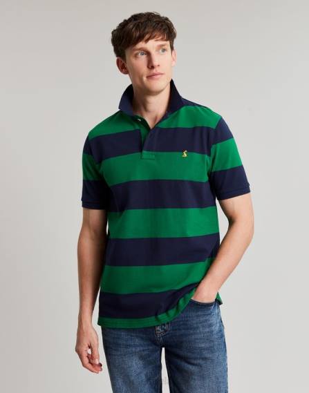 Apparel IE Joules Men Filbert Polo Shirt NAVY GREEN STRIPE JVVL218