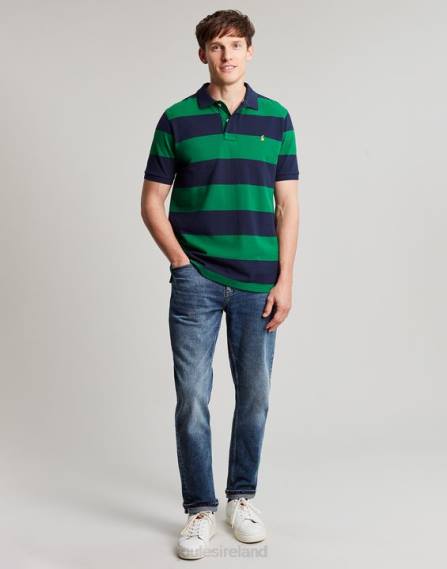 Apparel IE Joules Men Filbert Polo Shirt NAVY GREEN STRIPE JVVL218
