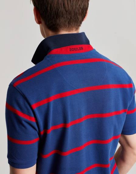 Apparel IE Joules Men Filbert Polo Shirt NAVY RED STRIPE JVVL217