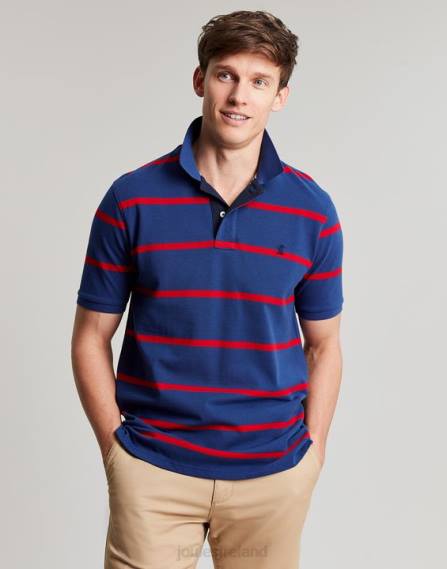 Apparel IE Joules Men Filbert Polo Shirt NAVY RED STRIPE JVVL217