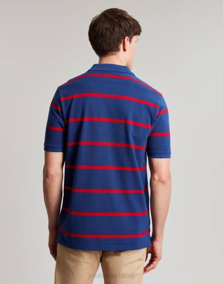 Apparel IE Joules Men Filbert Polo Shirt NAVY RED STRIPE JVVL217
