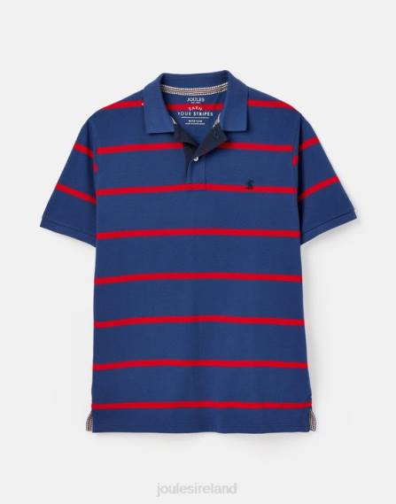 Apparel IE Joules Men Filbert Polo Shirt NAVY RED STRIPE JVVL217