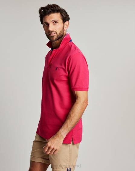 Apparel IE Joules Men Woody Polo Shirt DEEP RASPBERRY JVVL196