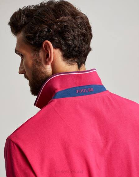 Apparel IE Joules Men Woody Polo Shirt DEEP RASPBERRY JVVL196