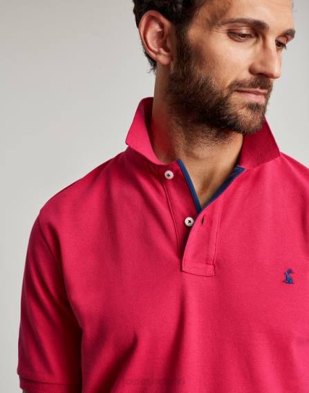 Apparel IE Joules Men Woody Polo Shirt DEEP RASPBERRY JVVL196