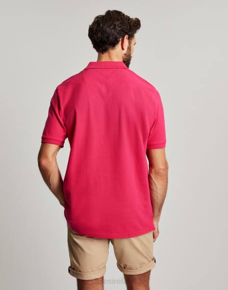 Apparel IE Joules Men Woody Polo Shirt DEEP RASPBERRY JVVL196