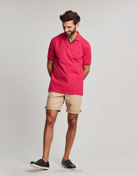 Apparel IE Joules Men Woody Polo Shirt DEEP RASPBERRY JVVL196