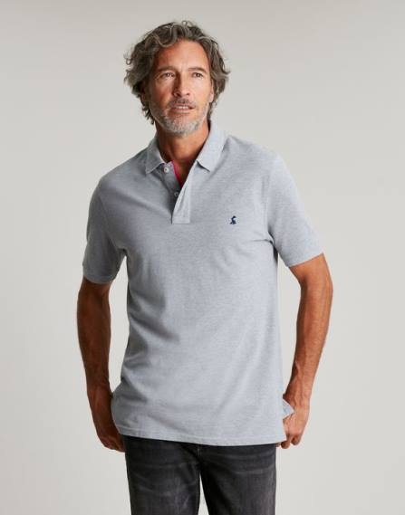 Apparel IE Joules Men Woody Polo Shirt GREY MARL JVVL182