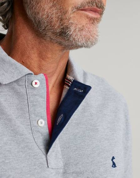 Apparel IE Joules Men Woody Polo Shirt GREY MARL JVVL182