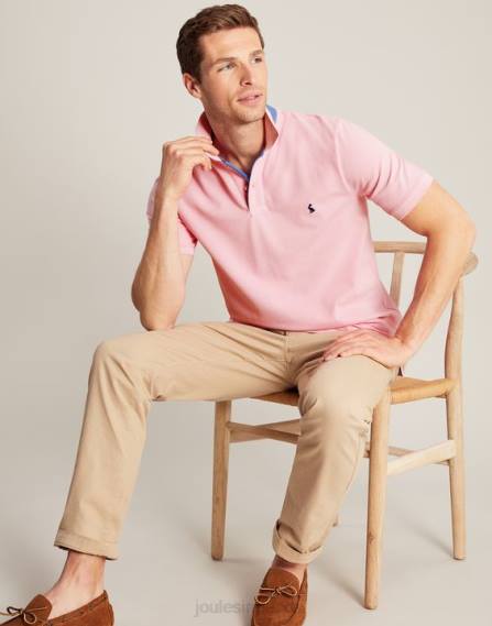 Apparel IE Joules Men Woody Polo Shirt LIGHT PINK JVVL183