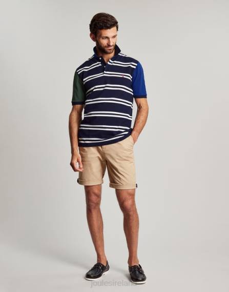 Apparel IE Joules Men Woody Polo Shirt NAVY WHITE STRIPE JVVL186