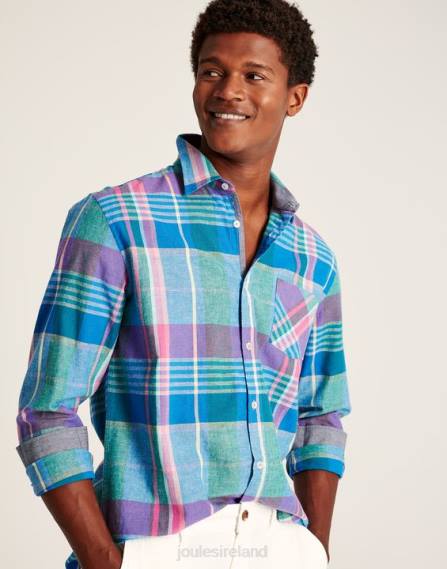 Apparel IE Joules Men Bayard Classic Fit Shirt PINK BLUE CHECK JVVL223