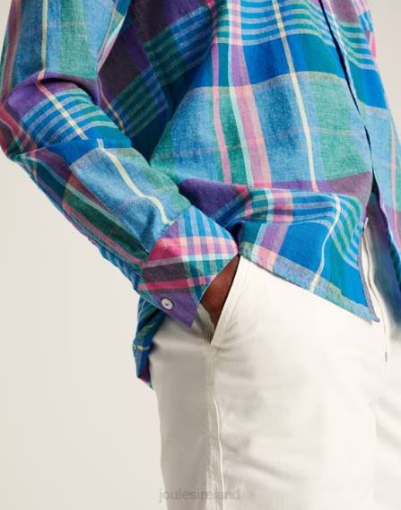 Apparel IE Joules Men Bayard Classic Fit Shirt PINK BLUE CHECK JVVL223