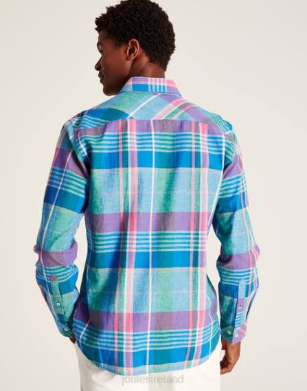 Apparel IE Joules Men Bayard Classic Fit Shirt PINK BLUE CHECK JVVL223