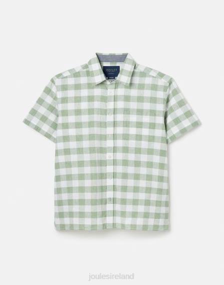 Apparel IE Joules Men Breaker Linen Shirt GREEN GINGHAM JVVL175