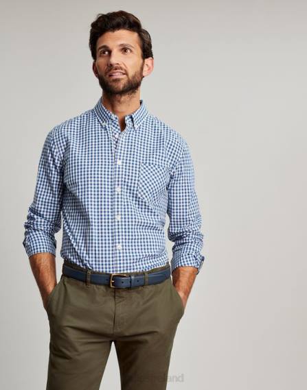 Apparel IE Joules Men Goodridge Classic Fit Poplin Shirt BLUE GINGHAM JVVL215