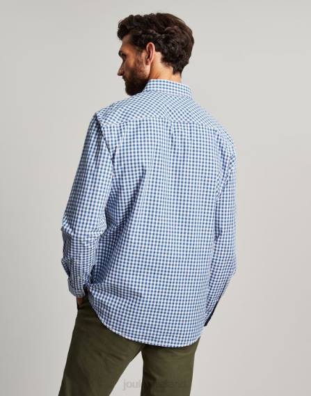 Apparel IE Joules Men Goodridge Classic Fit Poplin Shirt BLUE GINGHAM JVVL215
