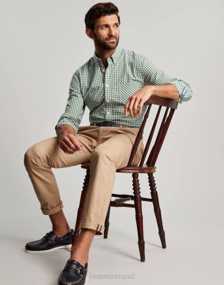 Apparel IE Joules Men Goodridge Classic Fit Poplin Shirt GREEN GINGHAM JVVL225