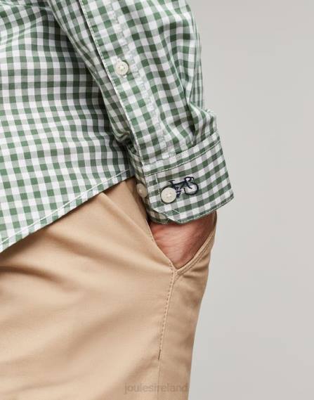 Apparel IE Joules Men Goodridge Classic Fit Poplin Shirt GREEN GINGHAM JVVL225