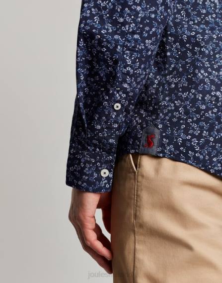 Apparel IE Joules Men Invitation Classic Fit Printed Shirt NAVY DITSY JVVL211