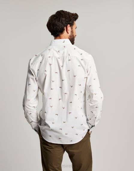 Apparel IE Joules Men Invitation Classic Fit Printed Shirt WHITE DUCKS JVVL227