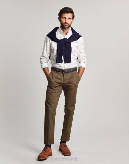 Apparel IE Joules Men Invitation Classic Fit Printed Shirt WHITE DUCKS JVVL227