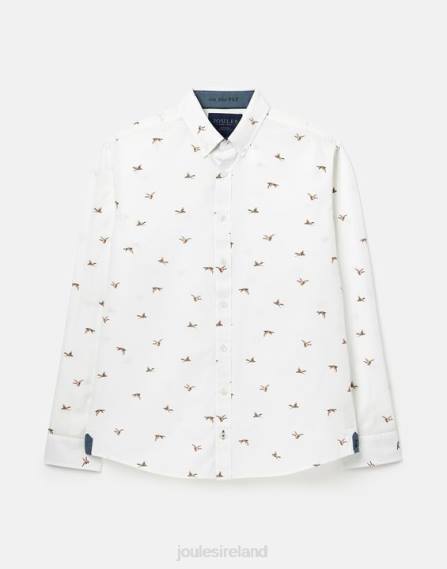 Apparel IE Joules Men Invitation Classic Fit Printed Shirt WHITE DUCKS JVVL227