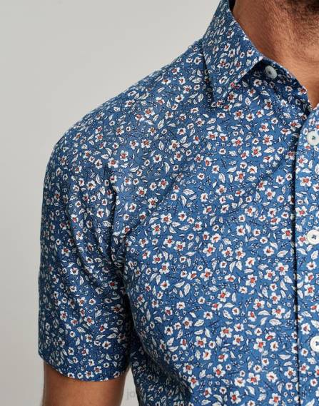 Apparel IE Joules Men Lloyd Classic Fit Printed Shirt BLUE DITSY JVVL195