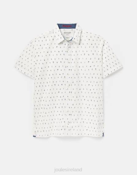 Apparel IE Joules Men Lloyd Classic Fit Printed Shirt WHITE JVVL238